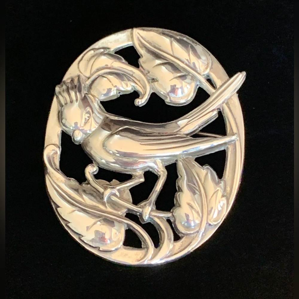 Vintage Coro Sterling Bird Brooch